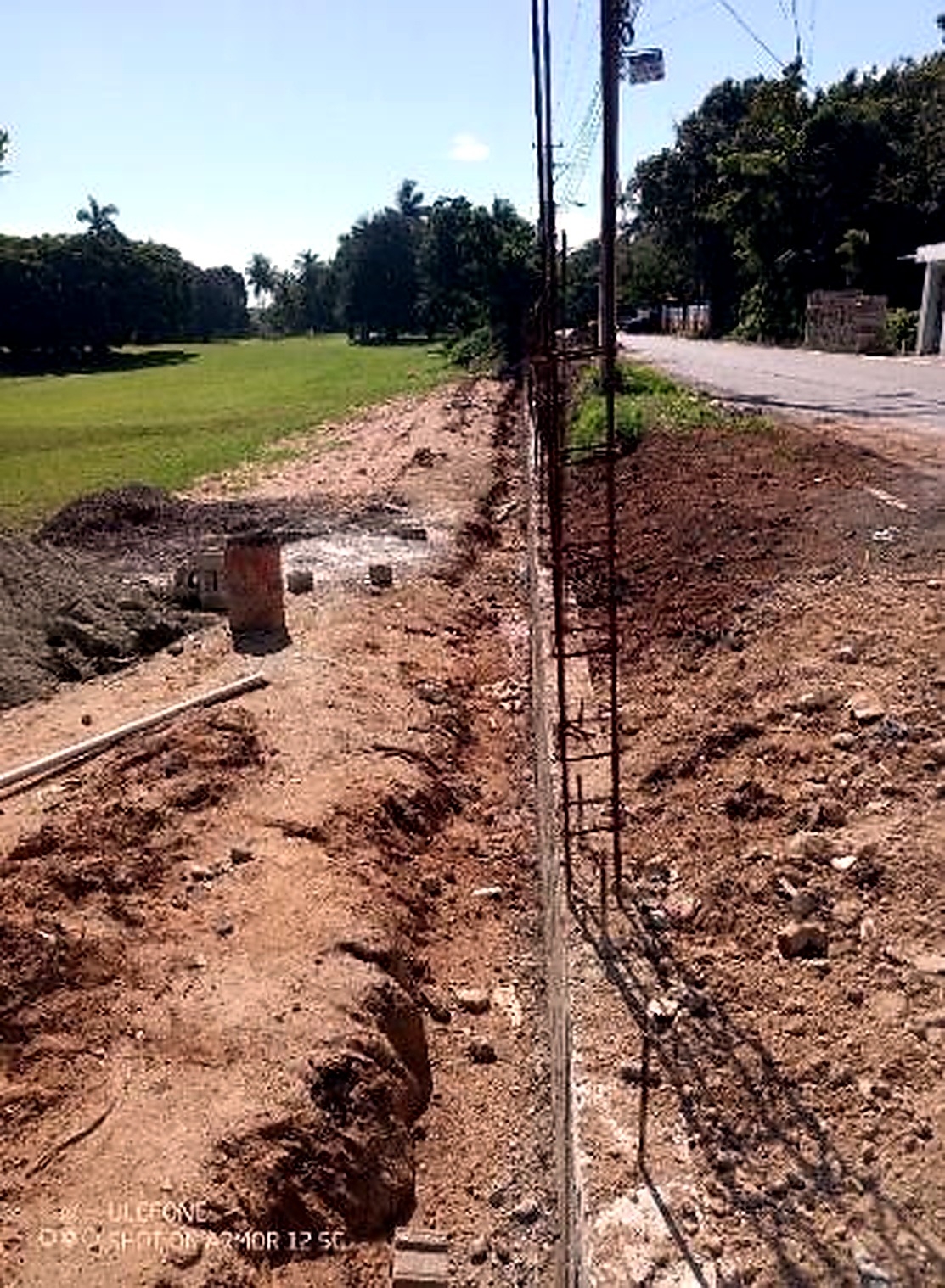 Cafemba wall repairs underway